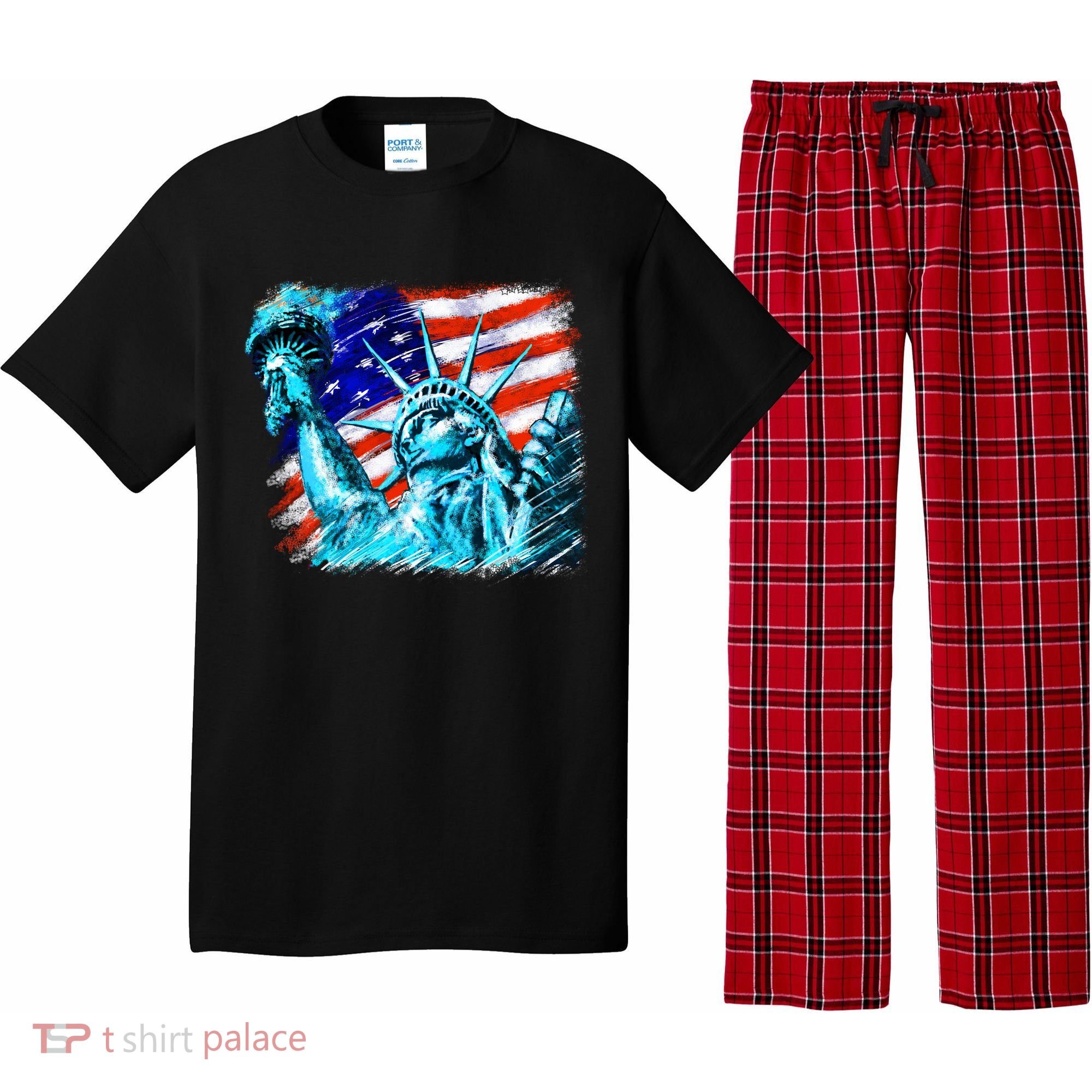 Statue Of Liberty USA Pajama Set