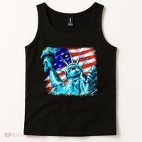 Statue Of Liberty USA Tank Top thumb 2