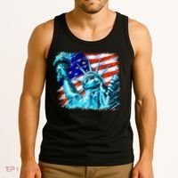 Statue Of Liberty USA Tank Top thumb 3