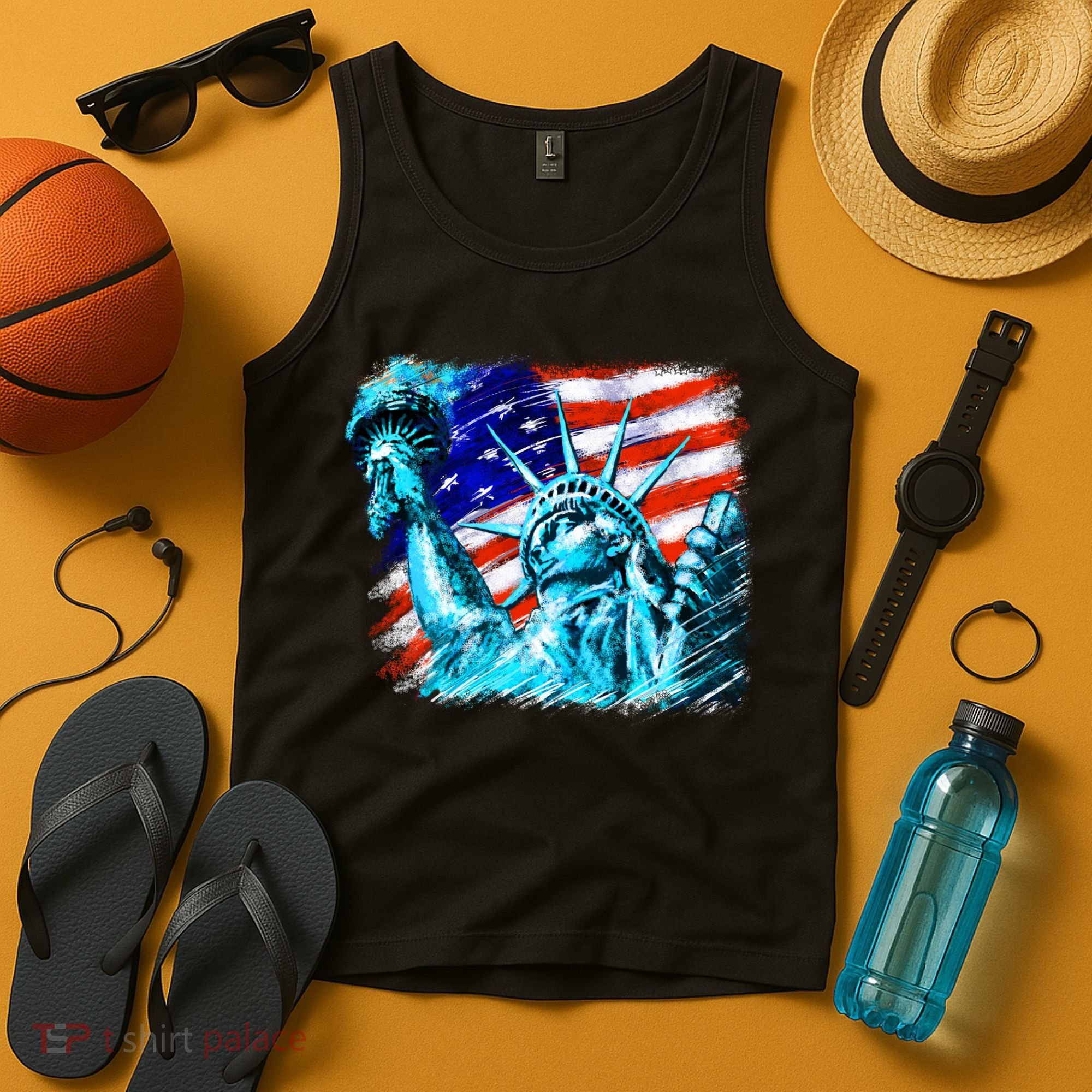 Statue Of Liberty USA Tank Top