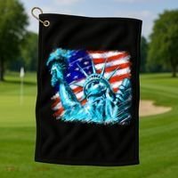 Statue Of Liberty USA Golf Towel thumb 1