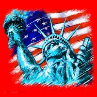 Statue Of Liberty USA Santa Hat thumb 1