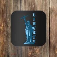 Stature Of Liberty Holding AR-15 Assault Rifle Coaster thumb 0