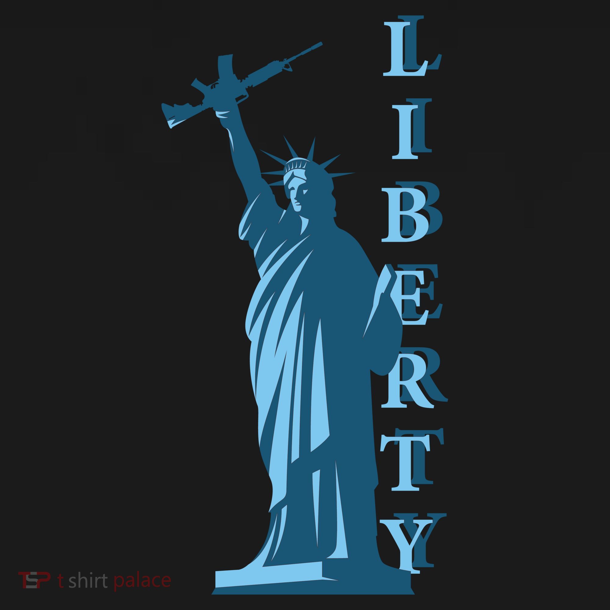 Stature Of Liberty Holding AR-15 Assault Rifle Tote Bag