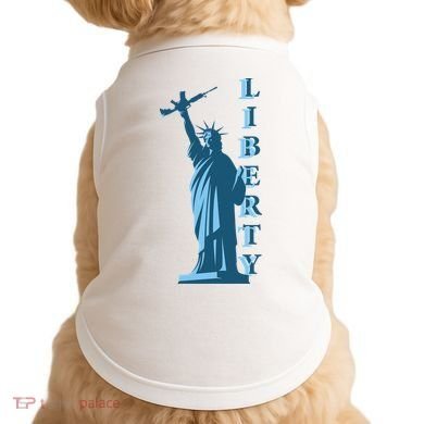 Stature Of Liberty Holding AR-15 Assault Rifle Doggie Tank