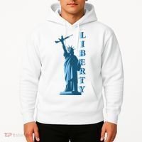 Stature Of Liberty Holding AR-15 Assault Rifle Hoodie thumb 2
