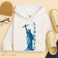 Stature Of Liberty Holding AR-15 Assault Rifle Hoodie thumb 4
