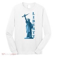 Stature Of Liberty Holding AR-15 Assault Rifle Long Sleeve Shirt thumb 0