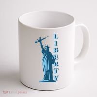 Stature Of Liberty Holding AR-15 Assault Rifle Coffee Mug thumb 1