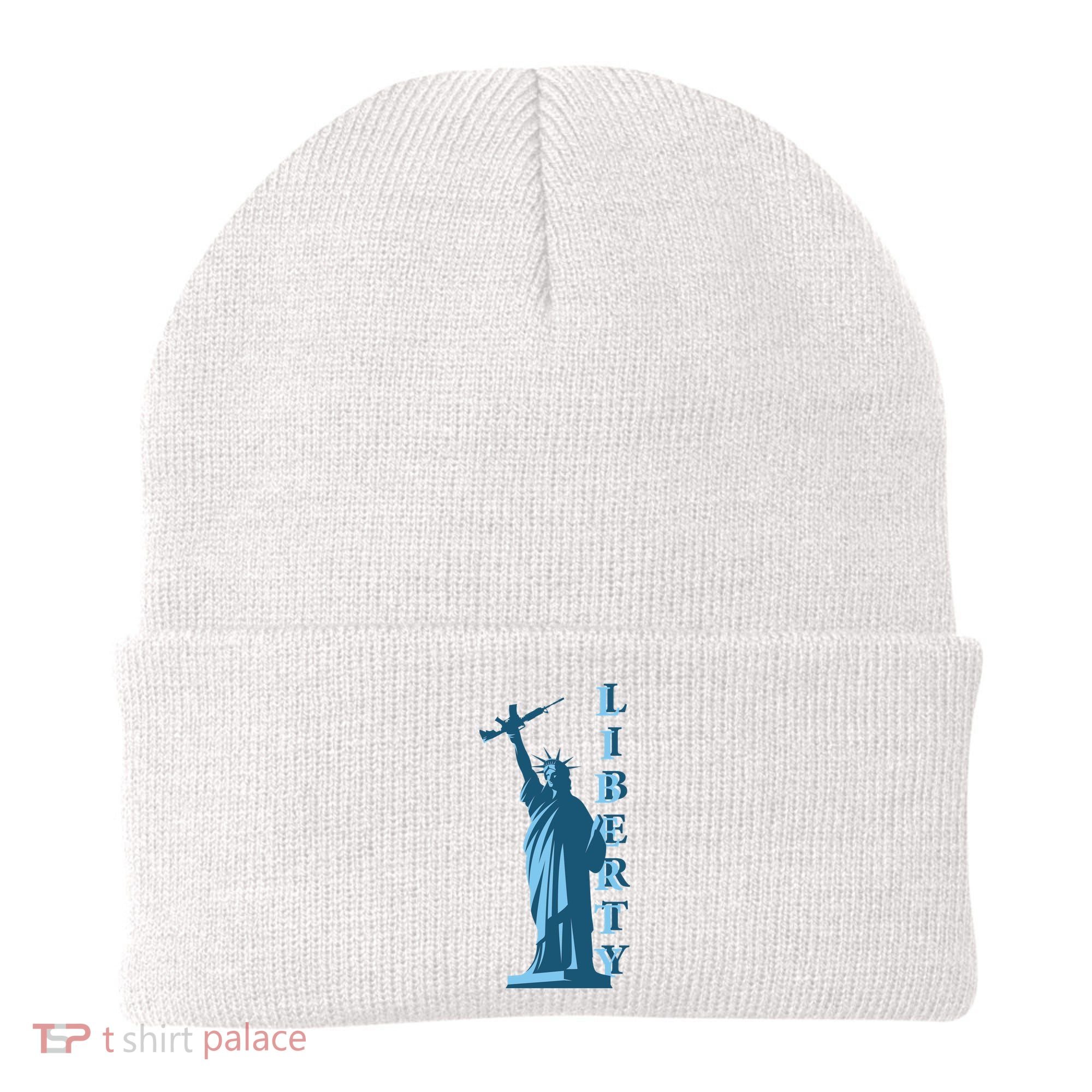 Stature Of Liberty Holding AR-15 Assault Rifle Beanie