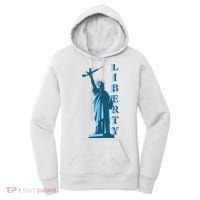 Stature Of Liberty Holding AR-15 Assault Rifle Women's Hoodie thumb 0