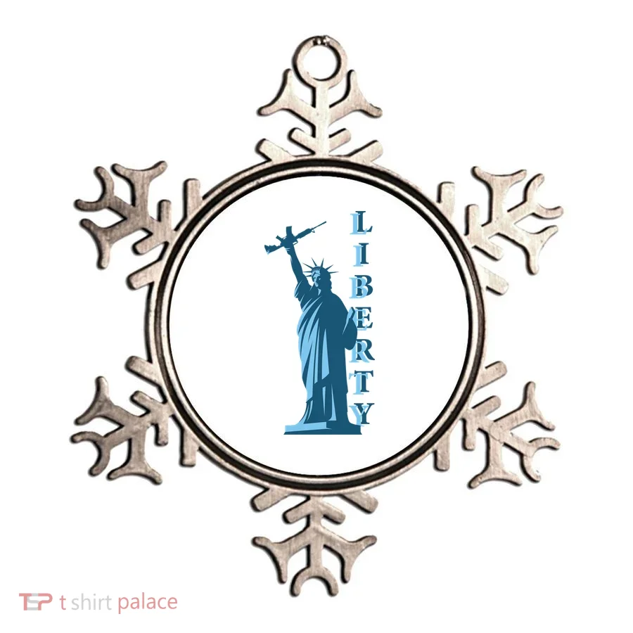 Stature Of Liberty Holding AR-15 Assault Rifle Ornament