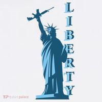 Stature Of Liberty Holding AR-15 Assault Rifle Women's Tank Top thumb 5