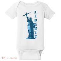 Stature Of Liberty Holding AR-15 Assault Rifle Baby Bodysuit thumb 0