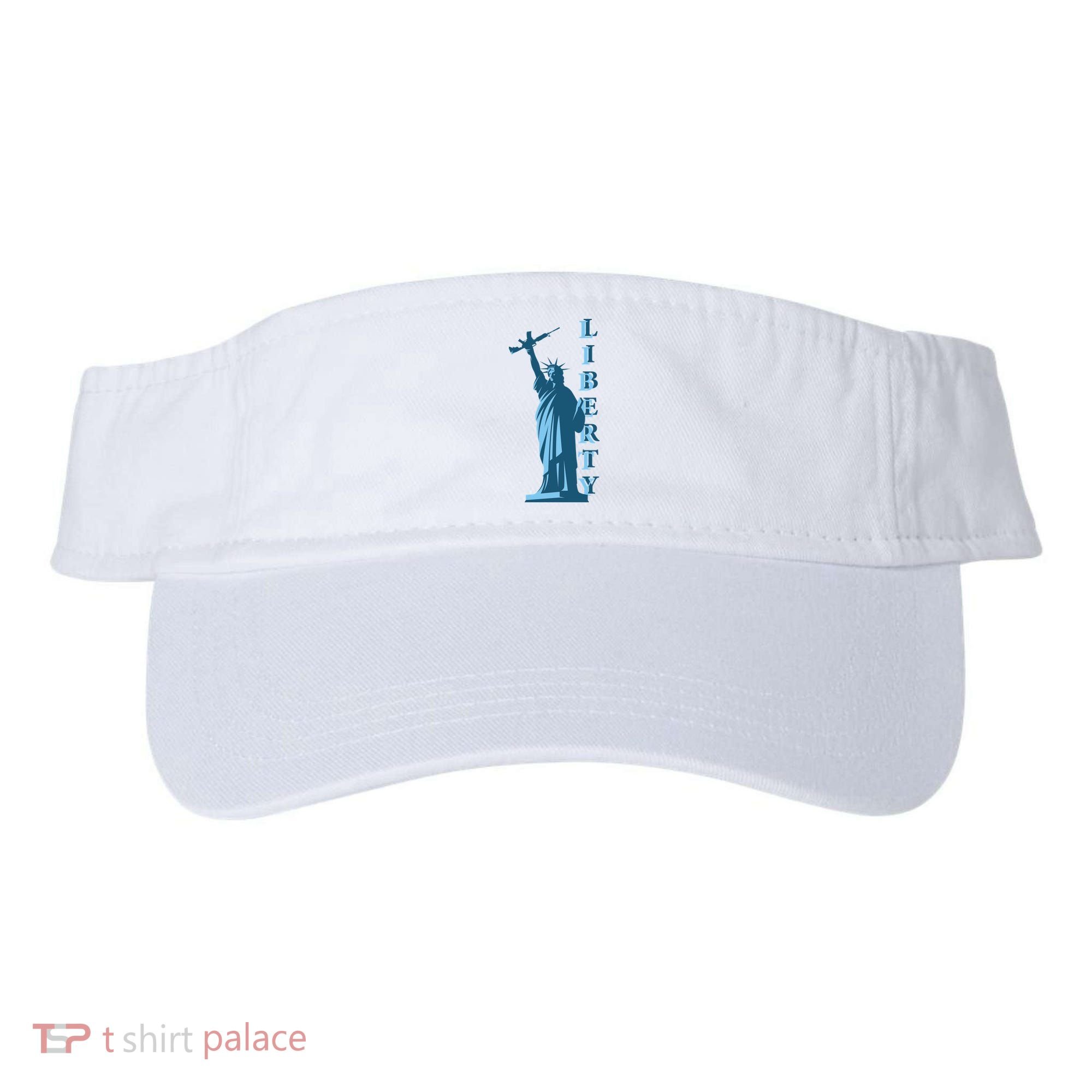 Stature Of Liberty Holding AR-15 Assault Rifle Visor