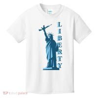 Stature Of Liberty Holding AR-15 Assault Rifle Kids T-Shirt thumb 0