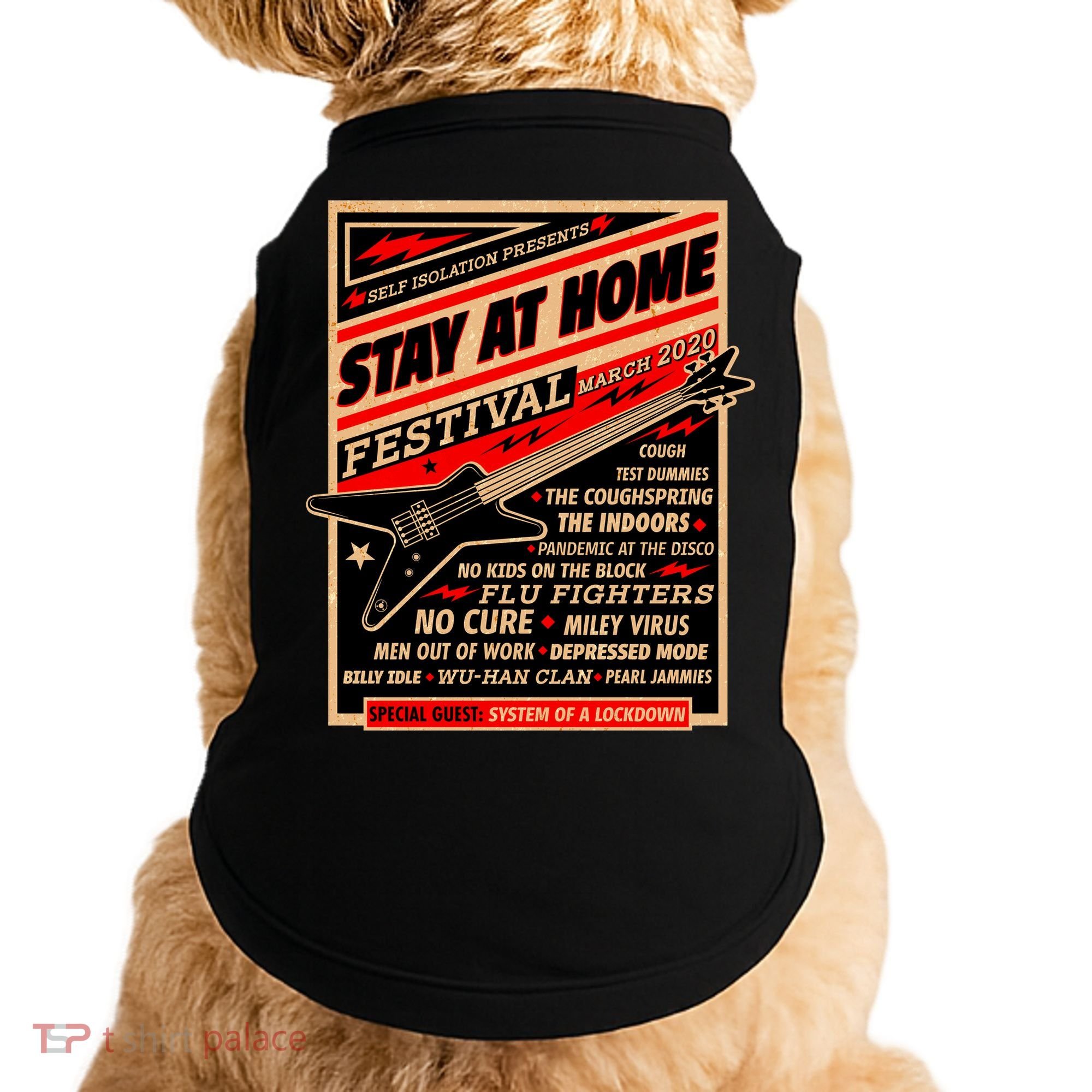 Stay At Home Festival Concert Poster Quarantine Doggie Tank