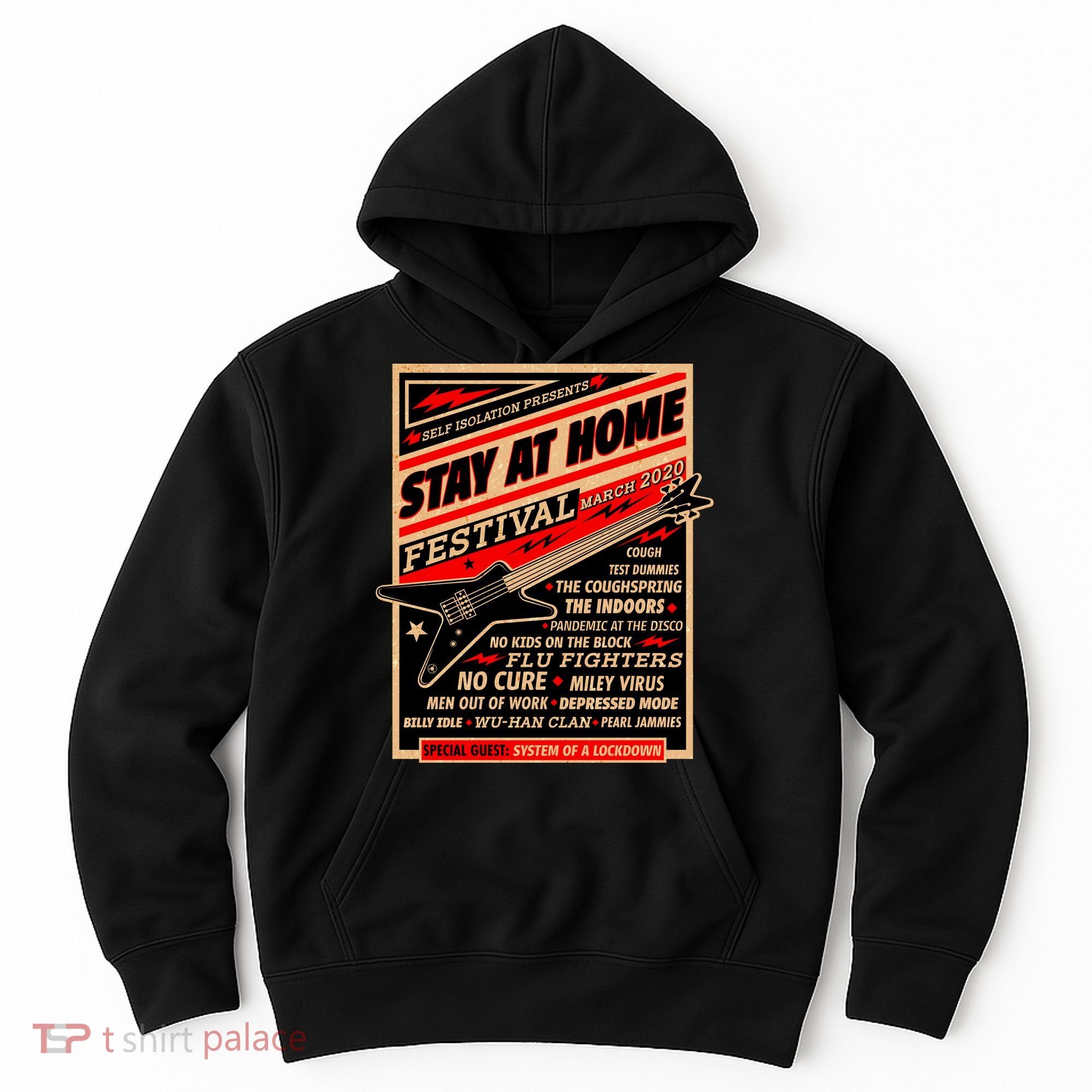 Stay At Home Festival Concert Poster Quarantine Hoodie