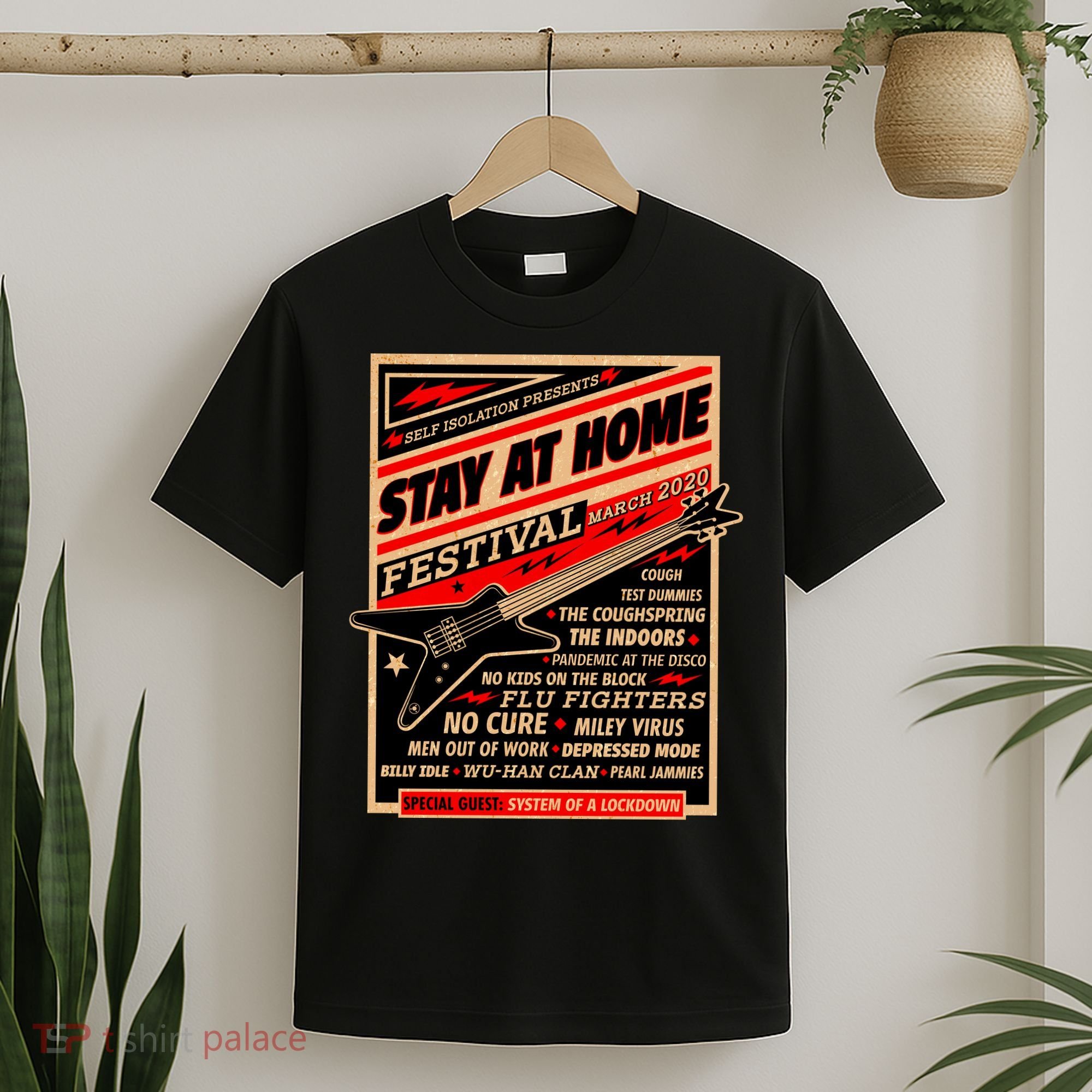 Stay At Home Festival Concert Poster Quarantine T-Shirt