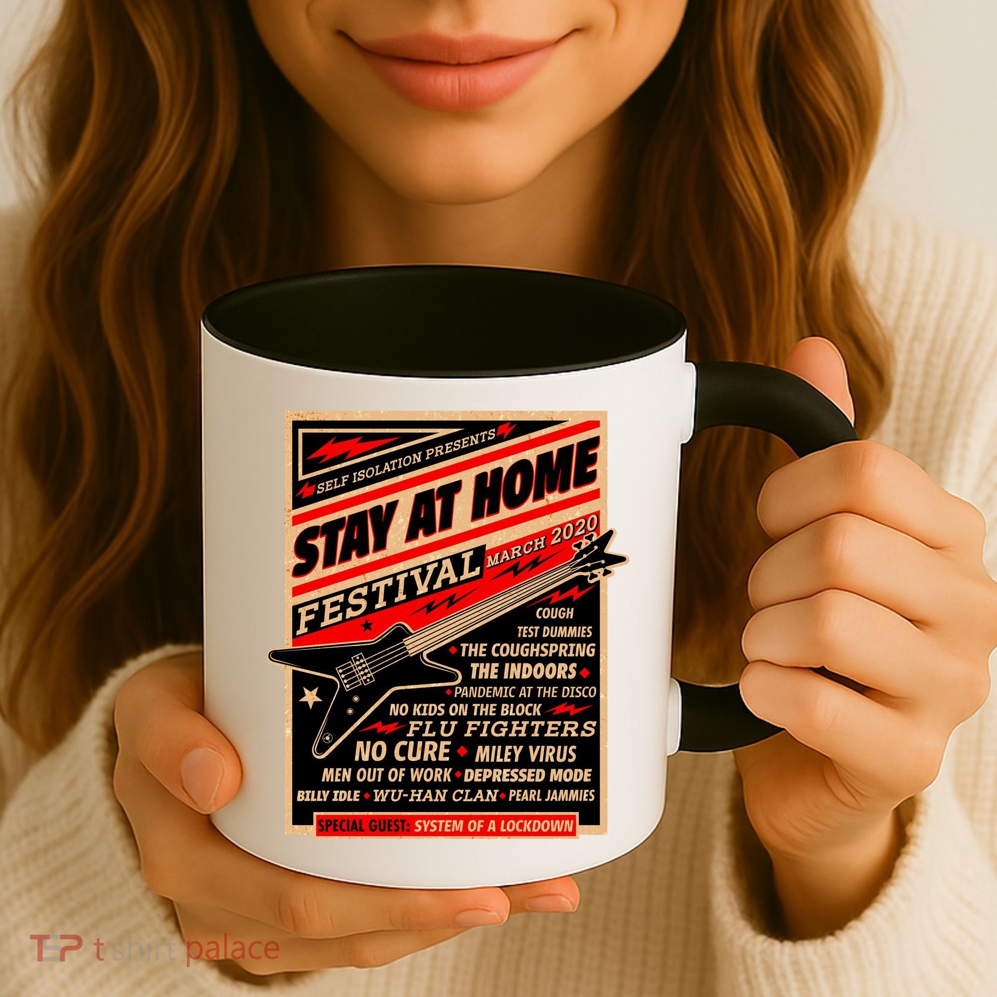 Stay At Home Festival Concert Poster Quarantine Coffee Mug