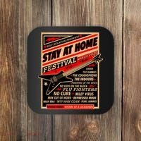 Stay At Home Festival Concert Poster Quarantine Coaster thumb 0