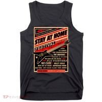 Stay At Home Festival Concert Poster Quarantine Tank Top thumb 0