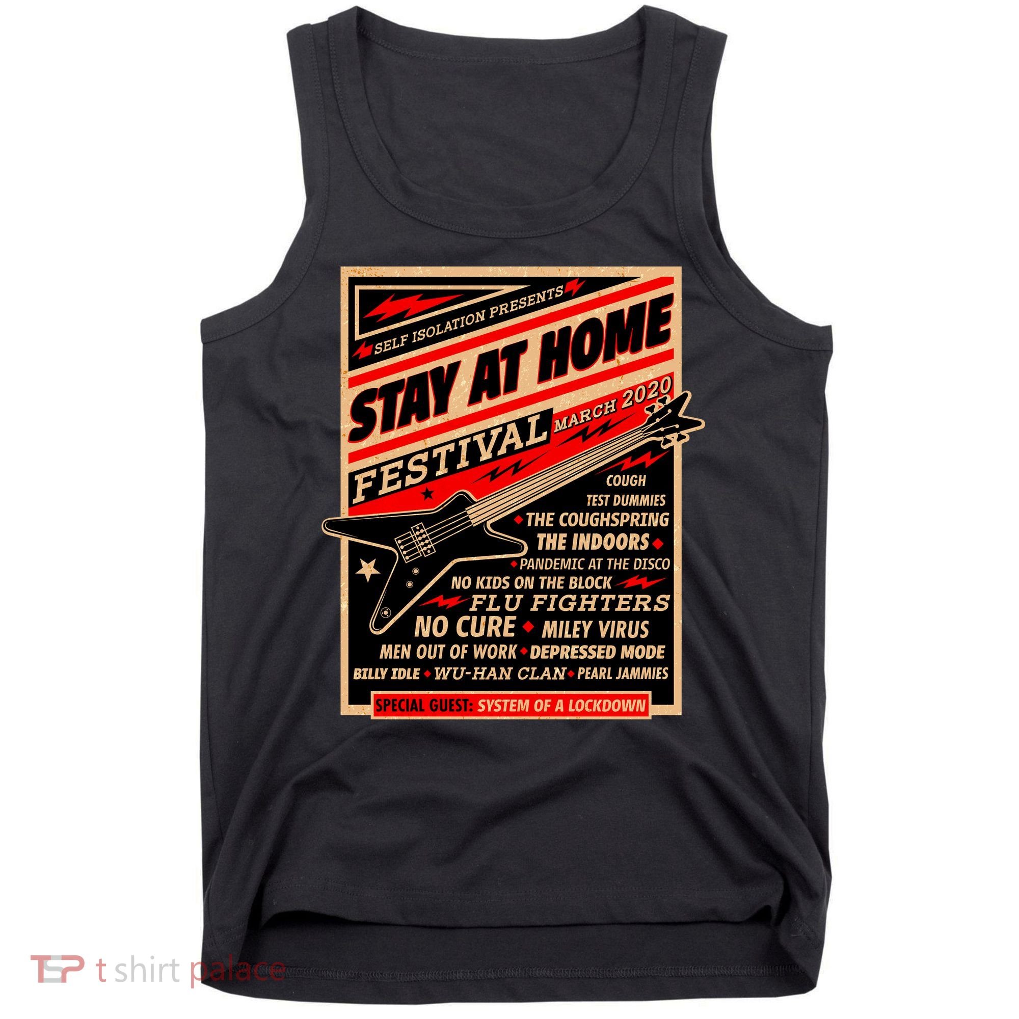 Stay At Home Festival Concert Poster Quarantine Tank Top