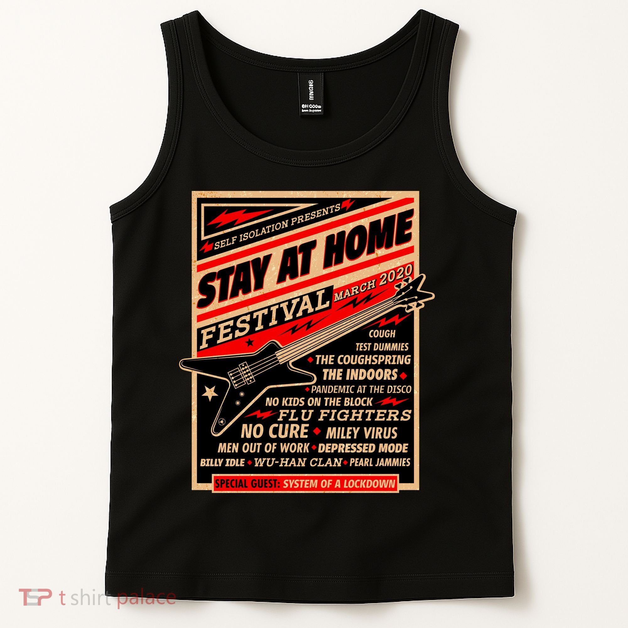 Stay At Home Festival Concert Poster Quarantine Tank Top