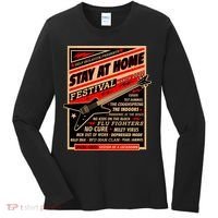 Stay At Home Festival Concert Poster Quarantine Women's Long Sleeve Shirt thumb 0