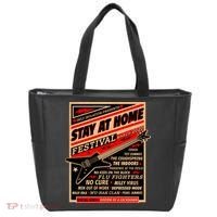 Stay At Home Festival Concert Poster Quarantine Tote Bag thumb 0