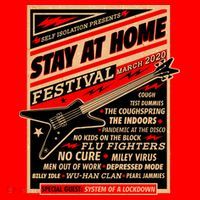 Stay At Home Festival Concert Poster Quarantine Santa Hat thumb 1