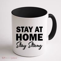 Stay At Home Stay Strong Coffee Mug thumb 1