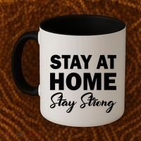 Stay At Home Stay Strong Coffee Mug thumb 2