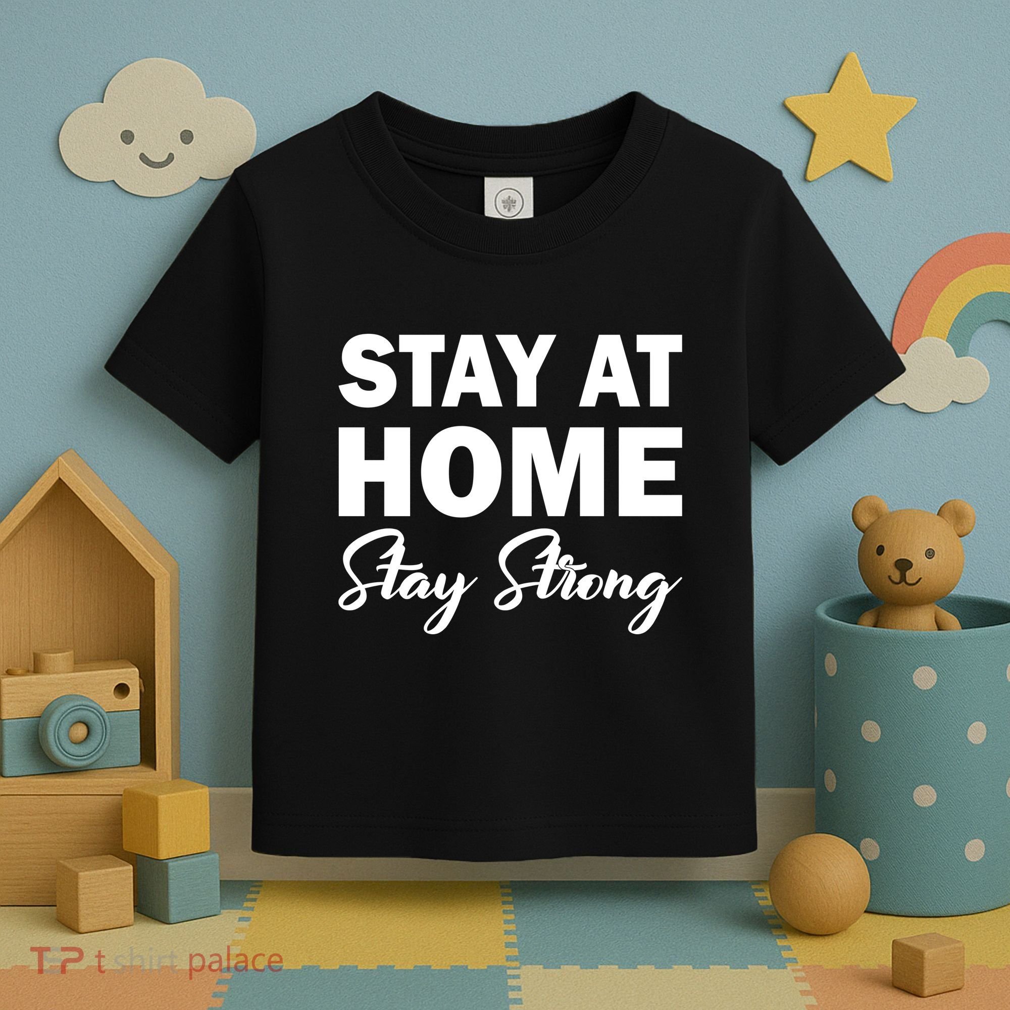 Stay At Home Stay Strong Toddler T-Shirt