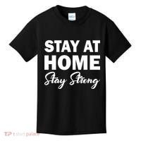 Stay At Home Stay Strong Kids T-Shirt thumb 0