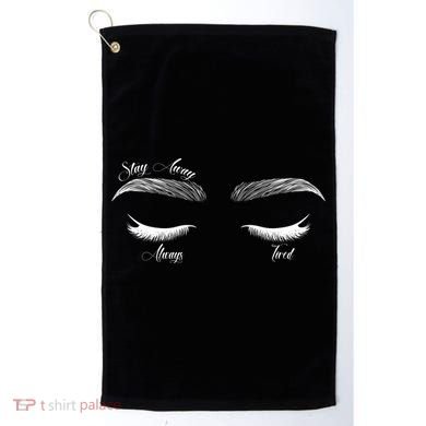 Stay Away Always Tired Golf Towel