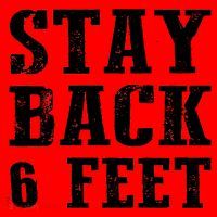 Stay Back 6 Feet Funny Social Distance Santa Hat thumb 1
