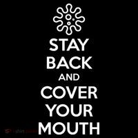Stay Back And Cover Your Mouth Ornament thumb 1