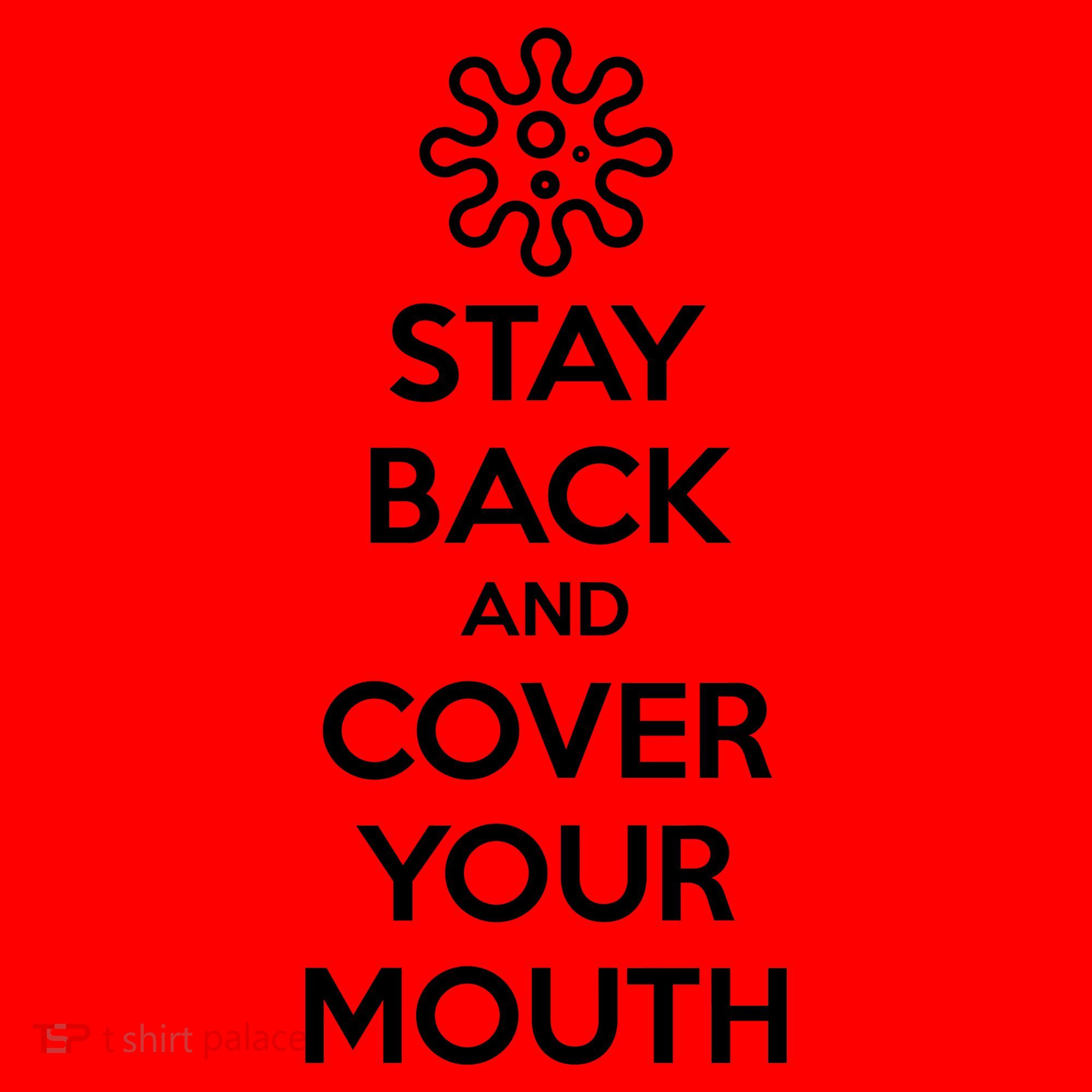 Stay Back And Cover Your Mouth Santa Hat