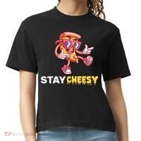 Stay Cheesy Pizza Comfort Colors Boxy T-Shirt thumb 0