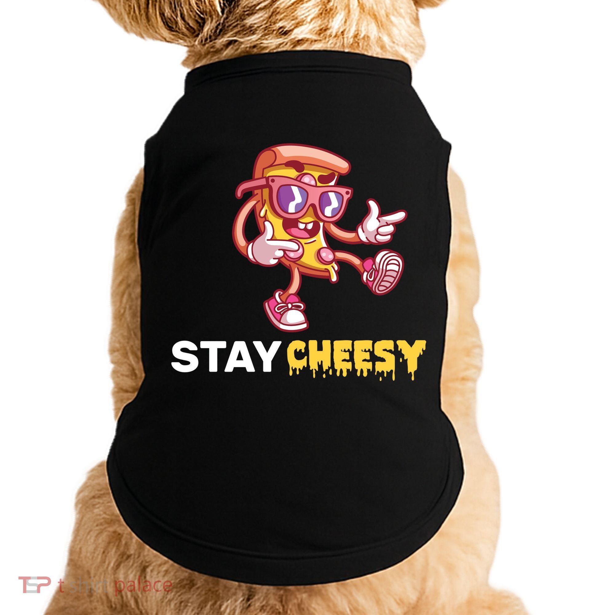Stay Cheesy Pizza Doggie Tank