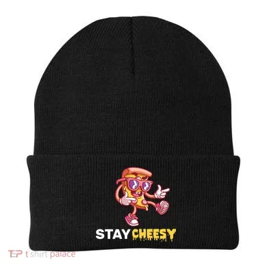 Stay Cheesy Pizza Beanie