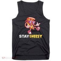 Stay Cheesy Pizza Tank Top thumb 0