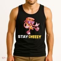 Stay Cheesy Pizza Tank Top thumb 3