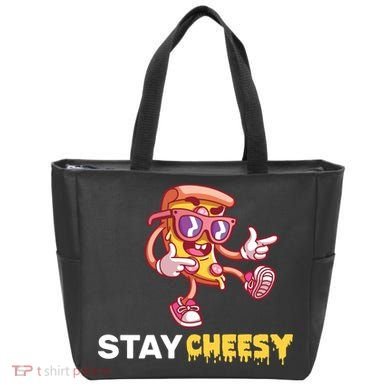 Stay Cheesy Pizza Tote Bag