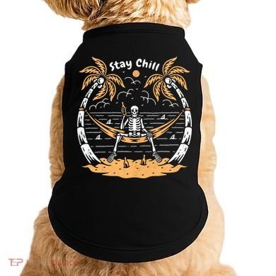 Stay Chill Skeleton Doggie Tank