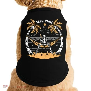 Stay Chill Skeleton Doggie Tank