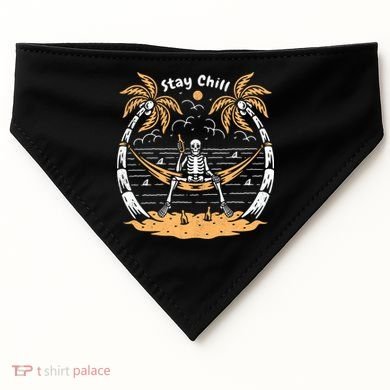 Stay Chill Skeleton USA-Made Doggie Bandana