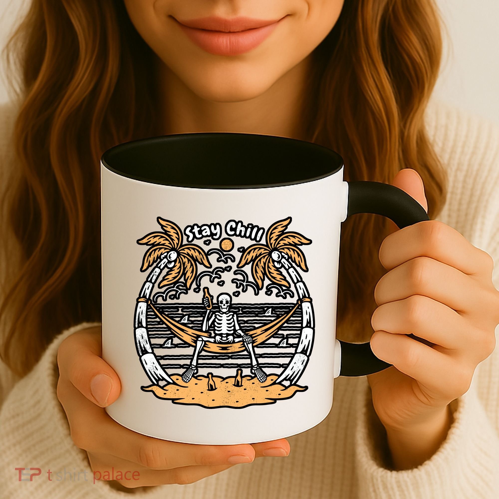 Stay Chill Skeleton Coffee Mug