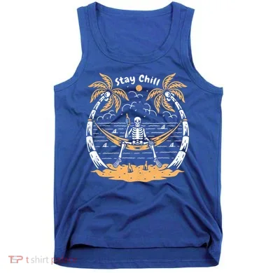 Stay Chill Skeleton Tank Top